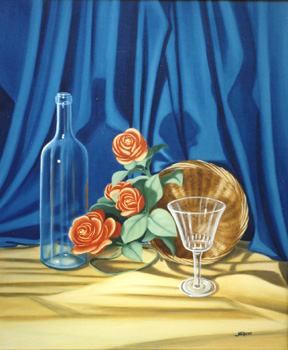 vetri e rose rosse 50x60 1996